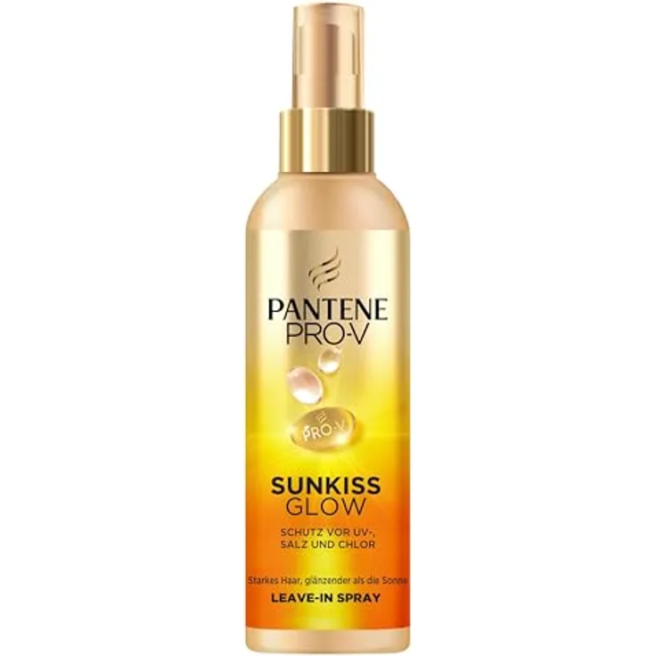 Pantene Pro-V Sunkiss Glow Haarspray 200ml, UV-Schutz gegen UVA/UVB, Salz und Chlor, pflegendes und entwirrendes Spray für starkes und glänzendes Haar