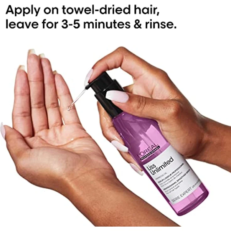 L'Oréal Paris Serie Expert Liss Unlimited Serum 125 ml mit pflegender Wirkung für alle Hauttypen – Bild 4