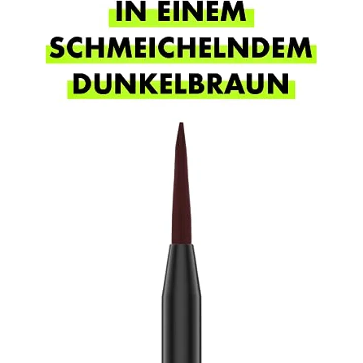 SANTE Naturkosmetik Liquid Eyeliner 02 Coffee, mit wertvollem Bio-Rizinusöl, veganer Kajal mit präziser Spitze, langanhaltende Formel für einen ausdrucksstarken Blick, dunkelbraun, 3,5ml – Bild 4