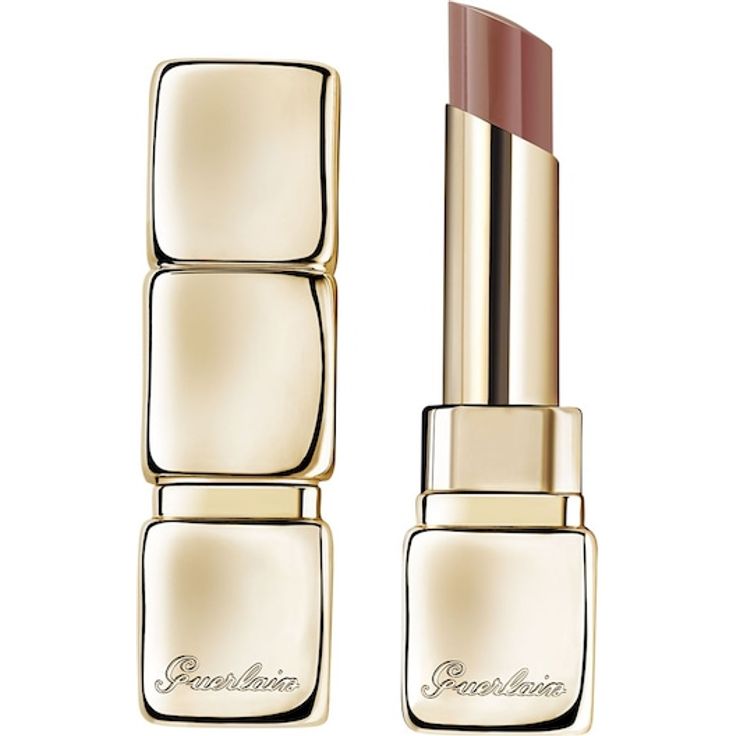 GUERLAIN KissKiss Shine Bloom Lippenstift, 3,2 g, feuchtigkeitsspendend mit 95% natürlichen Inhaltsstoffen, goldene Hülle