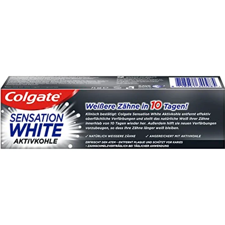 Colgate Sensation White Aktivkohle Zahnpasta, 75 ml – Bild 4
