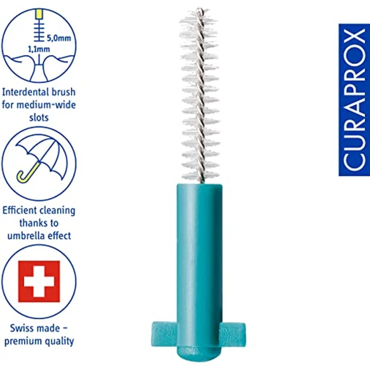 Curaprox CPS 06 prime Interdentalbürsten Refill 8 Stück, zur gründlichen Zahnzwischenraumreinigung – Bild 2