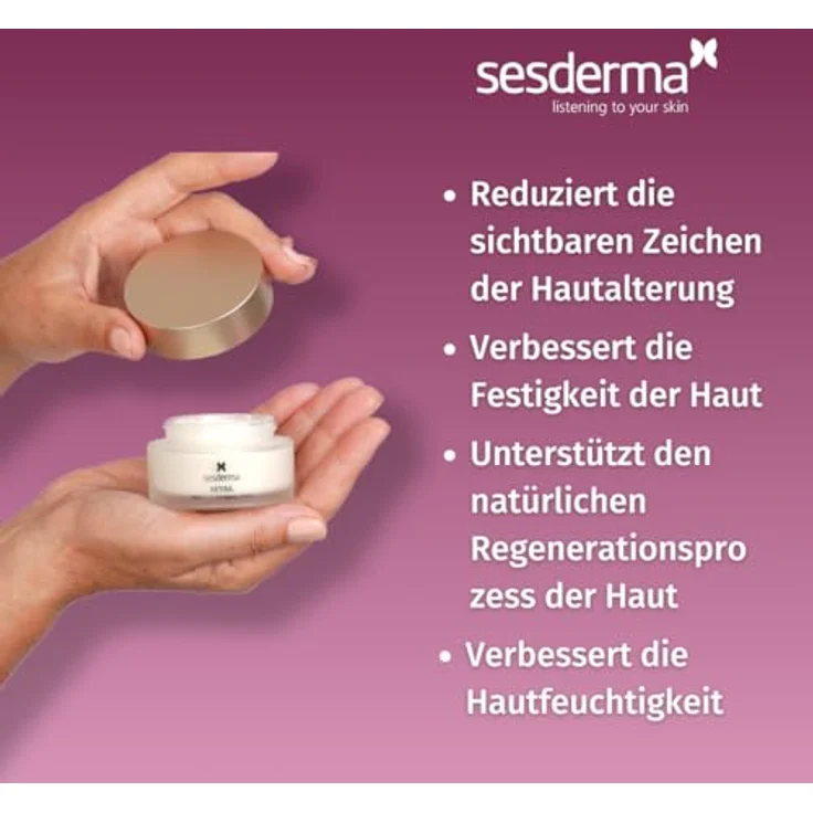 Sesderma Retisil Intensive Pro-Aging Cream 50 ml - Fortgeschrittene Formel für reife Haut, mit innovativem Retinoid, tief hydratisierend und natürlichen Extrakten - SESDERMA – Bild 5