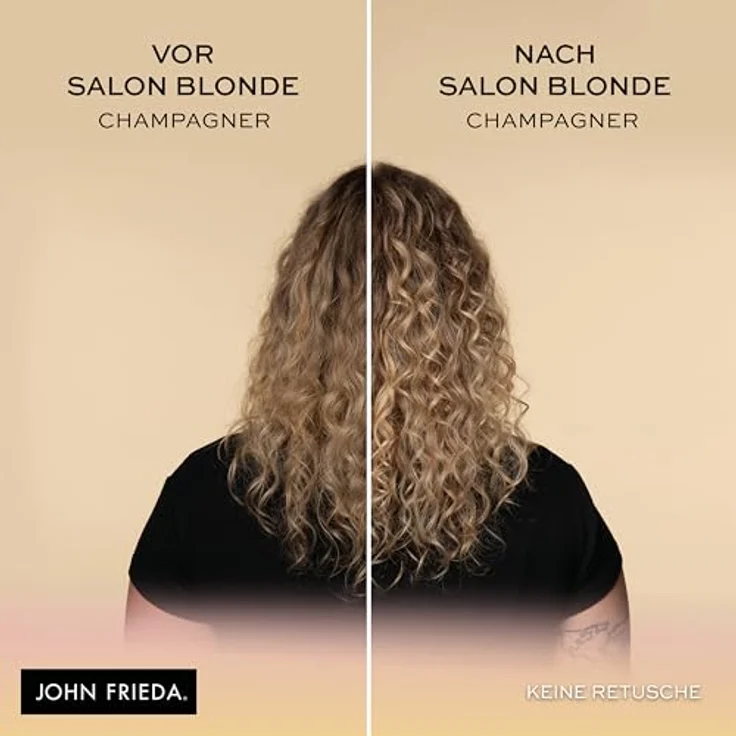 John Frieda Salon Blonde Champagnerblond, Farbveredelung ohne Ammoniak und Peroxid, 120 ml, für strahlenden Glanz und widerstandsfähiges Haar – Bild 3