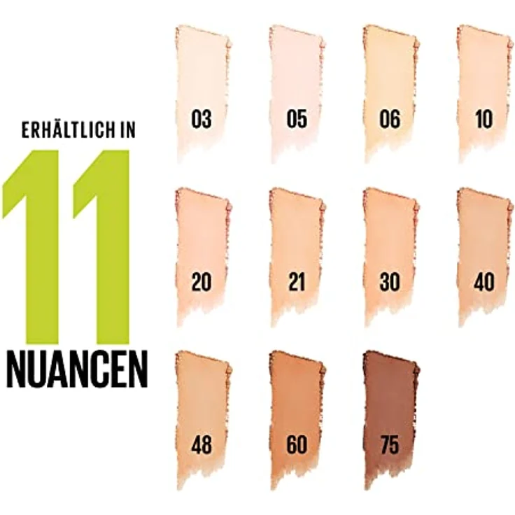 Maybelline Super Stay 24H Hybrid Powder-Foundation, Puder mit mattierendem Airbrush-Effekt, 9 g, Nr. 03 – Bild 5