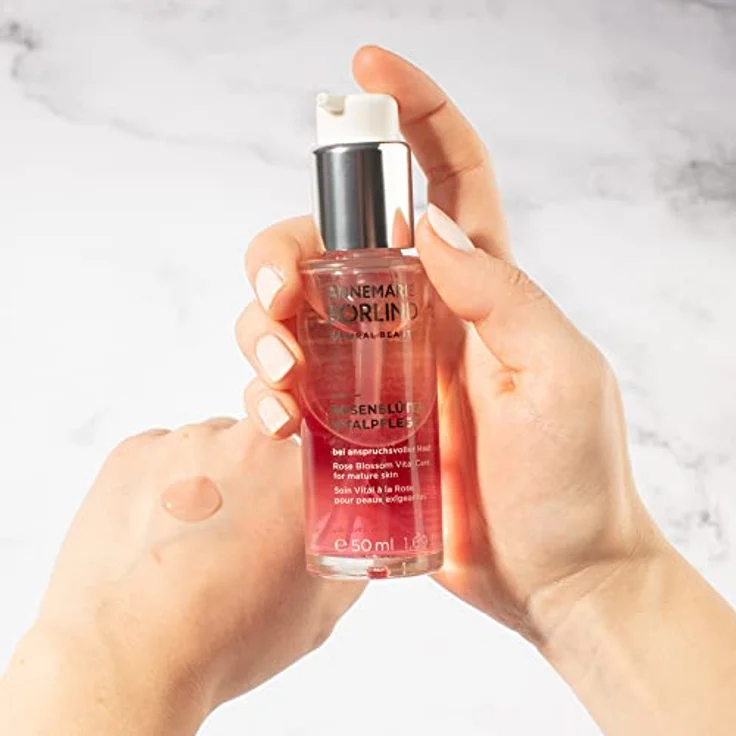 Annemarie Börlind Rosenblüten Vitalpflege 50 ml, mit Anti-Aging Wirkung für eine straffe Haut – Bild 4