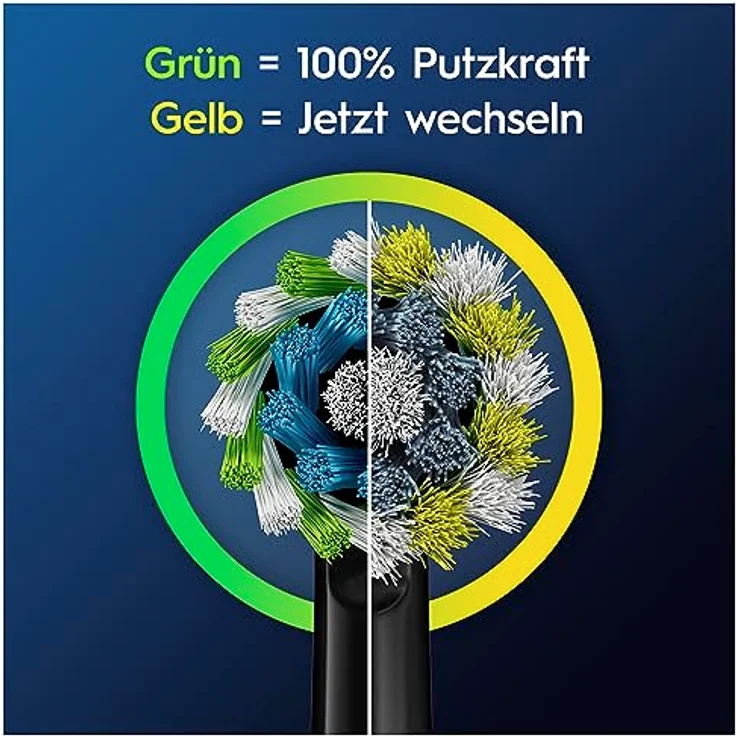 Oral-B PRO CrossAction Aufsteckbürsten, Weiß, 16 Stück, mit X-förmigen Borsten für optimale Plaqueentfernung – Bild 4