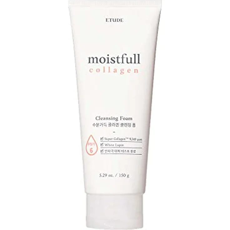 Etude House Feuchtigkeitsreiches Kollagen Reinigungsschaum 150ml (21AD); Gesichtsreiniger; Der feuchte und federnde Reinigungsschaum spendet der Haut Feuchtigkeit; Hautreiniger