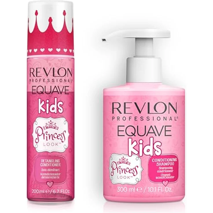 Revlon Professional Equave Kids Geschenkset für Mädchen, Pflegepaket mit sanftem Shampoo (300 ml) und Conditioner (200 ml) – Bild 3