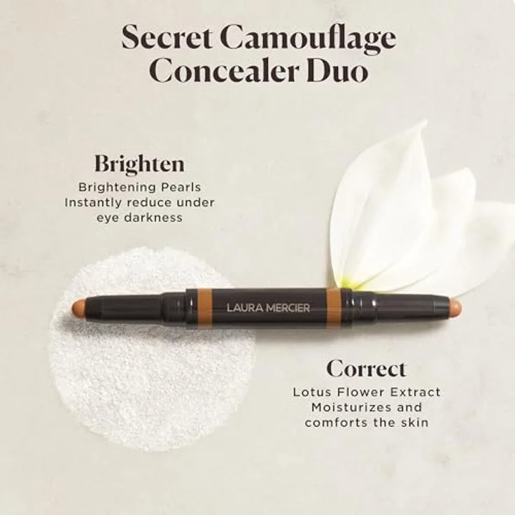 Laura Mercier Secret Camouflage Brighten & Correct Duo, Concealer zur individuellen Farbkorrektur, 2 ml, Farbton 1N – Bild 5