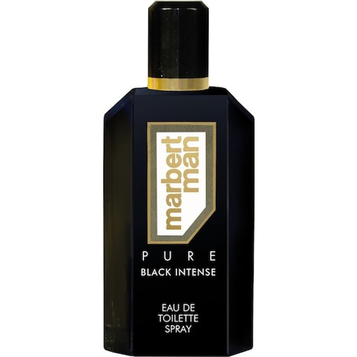 Marbert Man Pure Black Intense Eau de Toilette Spray, orientalisch-würziger Herrenduft, 125 ml, schwarzer Flakon mit goldenen Akzenten