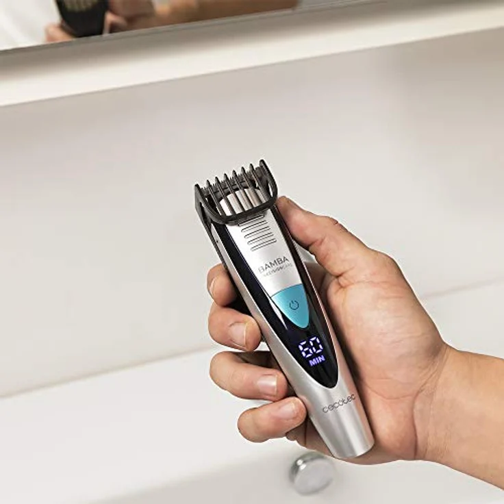 Cecotec Bamba PrecisionCare Pro 5-in-1 Multifunktionsrasierer, Wasserdicht, Titanbeschichtete Klingen, 60 Minuten Laufzeit, IPX7, Lithiumbatterie mit Kabelbetrieb – Bild 4