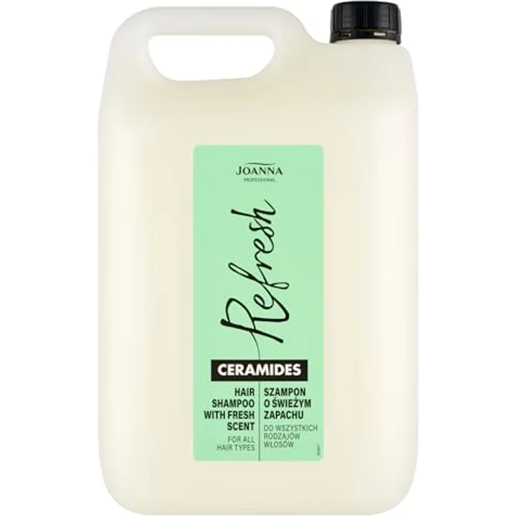 JOANNA PROFESSIONAL Ceramide Shampoo 5L, Haarpflege mit Ceramiden & Fruchtduft, sanfte Reinigung für alle Haartypen, Profi-Formel für Friseure
