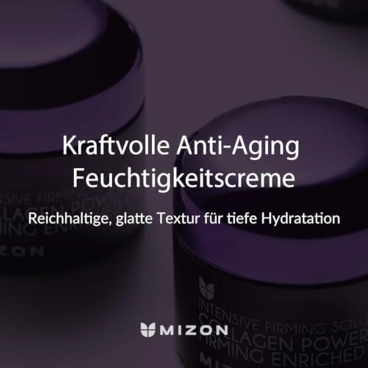 MIZON COLLAGEN POWER FIRMING ENRICHED CREAM, 50ml - Tiefenfeuchtigkeitsspendende Marine Kollagen Creme gegen Falten für glatte, jugendliche Haut – Bild 2