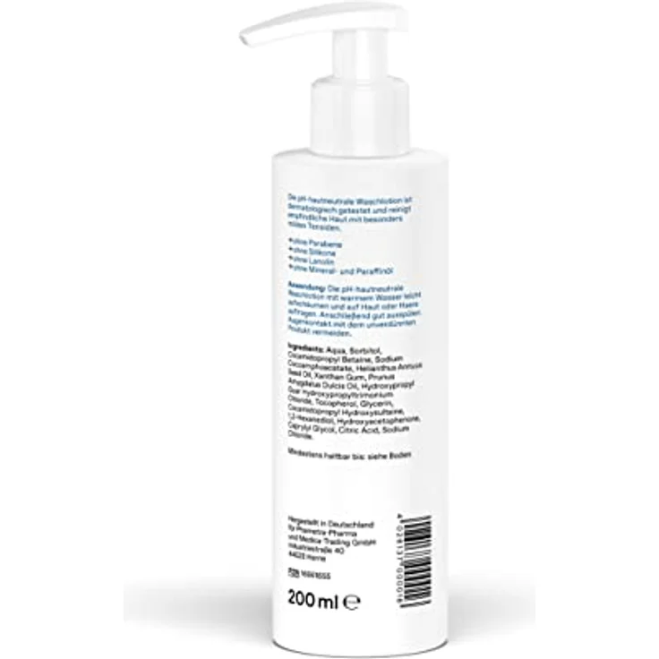 PHAMETRA pH-hautneutrale Waschlotion | Medizinische Hautpflege | Milde Reinigung für empfindliche Haut | pH-Wert 5,5 | 200ml – Bild 2