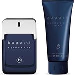 bugatti signature blue Geschenkset Parfüm Herren I Eau de Toilette 100ml + Duschgel 200ml I aquatisch-frischer Herrenduft I Geschenkbox Männer Pflegeset mit Parfum & Duschgel I elegant & sportlich