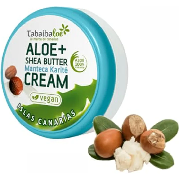Tabaibaloe Vegan - Aloe Vera + Shea Butter Gesichts- und Körpercreme, 50ml, feuchtigkeitsspendend und pflegend