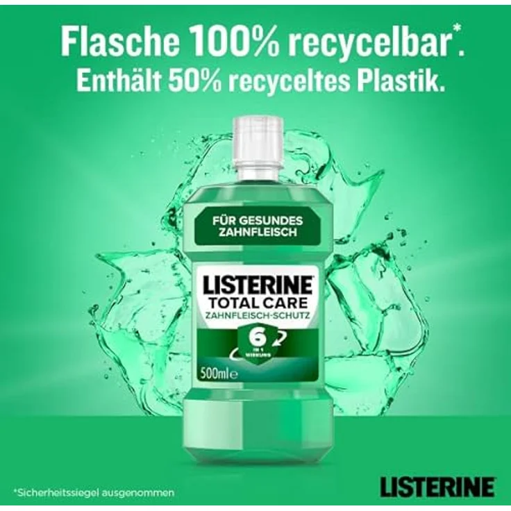 LISTERINE Total Care Zahnfleisch-Schutz (500 ml), schützende Mundspülung für gesundes Zahnfleisch mit 6 in 1 Wirkung, Rundumschutz für gesundes Zahnfleisch – Bild 5