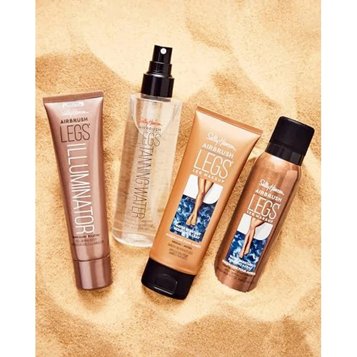 Sally Hansen Airbrush Legs Selbstbräuner-Präparat mit Applikator, Golden Glow, 100 ml - gleichmäßige Bräune, schnelltrocknend, für elastische und weiche Haut – Bild 6