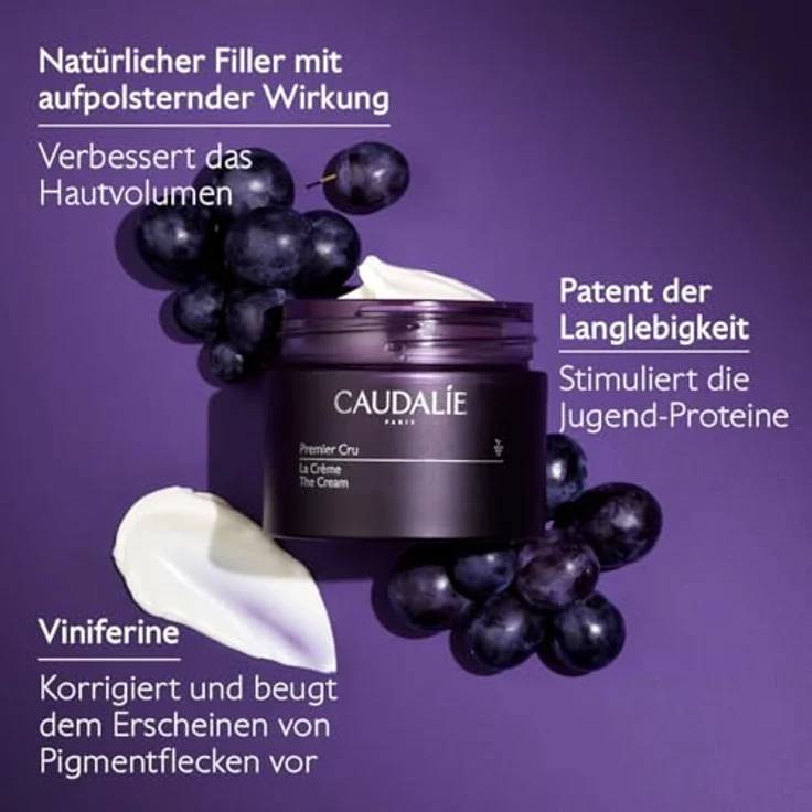 Caudalie Premier Cru Die Creme, Anti-Aging Gesichtscreme mit Longevity-Patent, 50 ml – Bild 4
