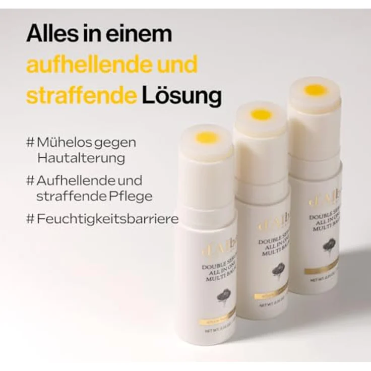 d'Alba White Truffle Double Serum All In One Multi Balm, Intensives Gesichtsserum gegen Hautalterung, 10 g – Bild 2