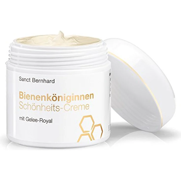 Kräuterhaus Sanct Bernhard Bienenköniginnen Schönheits-Creme mit Gelee-Royal, Avocadoöl, Karottenöl 100 ml, glättet Fältchen und spendet Feuchtigkeit – Bild 1
