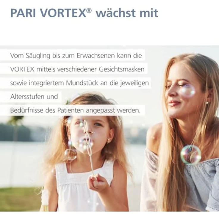PARI VORTEX Vorschaltkammer mit Kindermaske, Inhalator für Kinder von 1 bis 4 Jahren, medizinischer Kunststoff – Bild 4