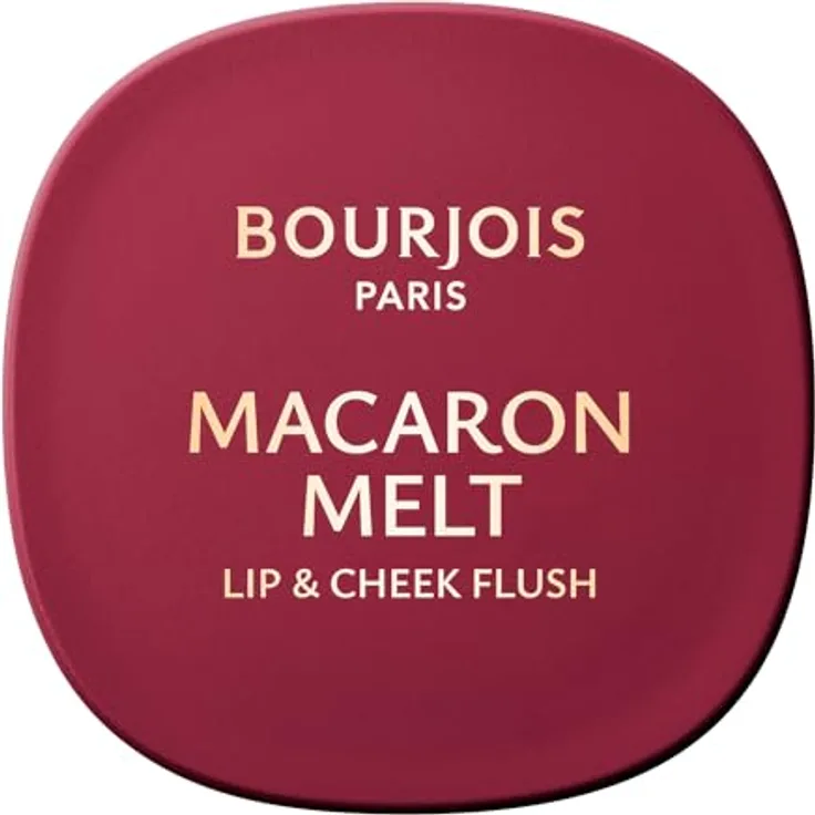 Bourjois Macaron Melt Lip & Cheek Flush 5 Berry Smoothy, elastische Textur, samtig, leichte Formel, integrierter Spiegel, 8 g