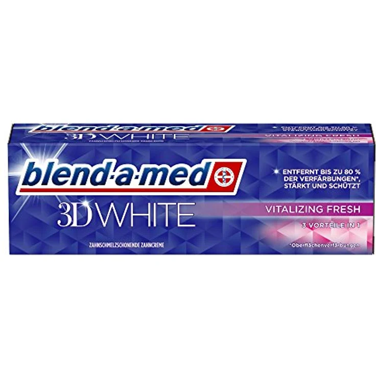 Blend-a-med 3D White Vitalizing Fresh 75 ml, mit Whitening-Effekt für eine sanfte Zahnaufhellung – Bild 3
