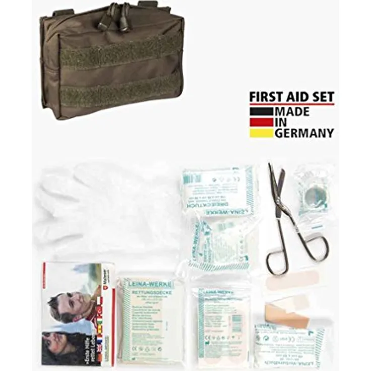 Mil-Tec Unisex – Erwachsene Leina PRO.25 Erste-Hilfe-Paket, Oliv, Einheitsgröße