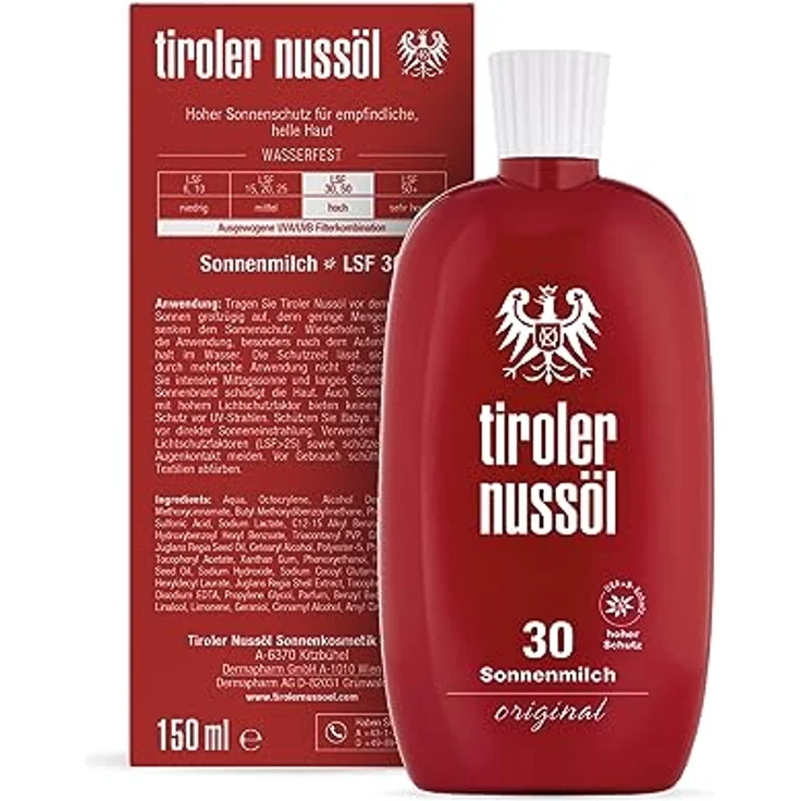 Tiroler Nussöl Original Sonnenmilch LSF30 150 ml – Bild 4