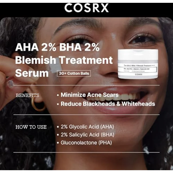 COSRX AHA 2 BHA 2 Serum, Gesichtscreme zur Behandlung von Hautunreinheiten mit 2% Glykolsäure und 2% Salicylsäure, 120 g – Bild 2