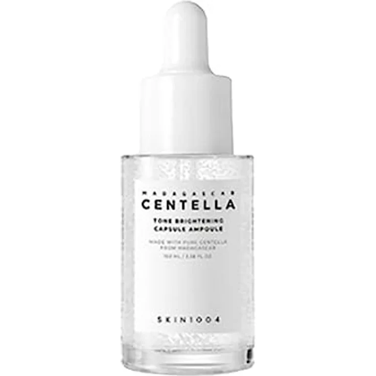 SKIN1004 Madagascar Centella Tone Brightening Capsule Ampoule, hydratisierendes Gesichtsserum für klare und glatte Haut, 30 ml