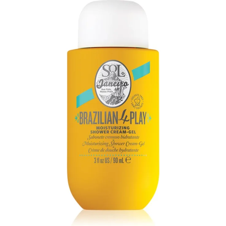 Sol de Janeiro Brazilian 4Play, cremiges Duschgel für Damen, 90 ml, vegan, pflegt und reinigt sanft