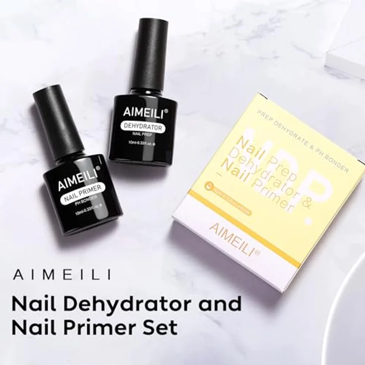 AIMEILI 2 x 10ml Dehydrator und Primer für Gelnägel, optimale Haftung für Acryl- und Gel-Nagellack, lufttrocknend – Bild 5
