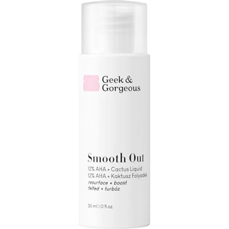 Geek & Gorgeous Smooth Out, Anti-ageing Peeling mit 12% AHA und Feigenkaktusextrakt, 30 ml für normale, trockene, fettige und Mischhaut – Bild 2
