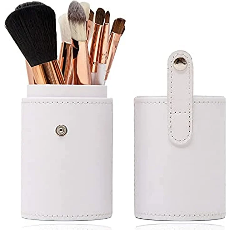 Zoë Ayla Makeup Brush Set 12 Piece Pinselset mit Etui, für verschiedene Make-up-Varianten, vegan, mit Etui – Bild 1