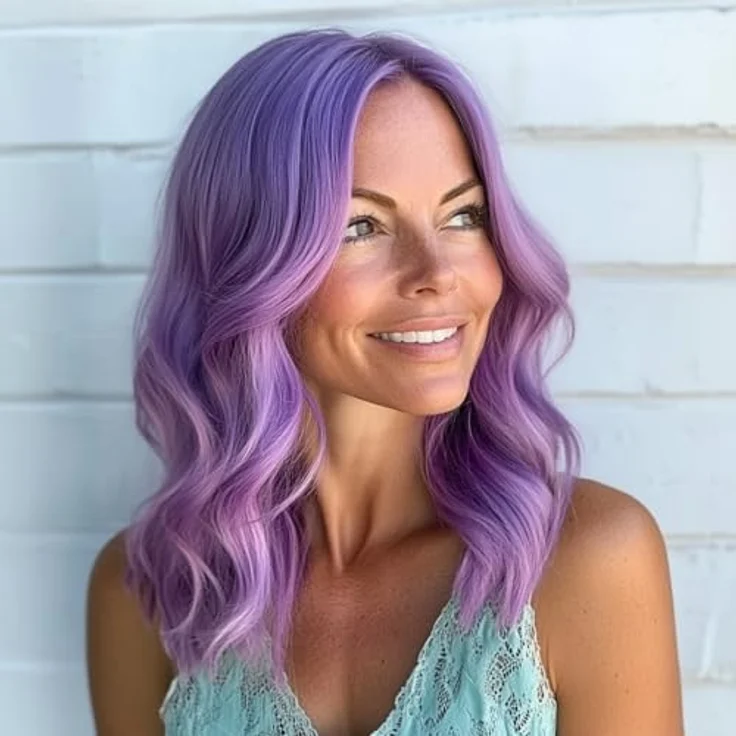 GK Hair Bombshell Masque Farbmaske für blonde Haare, Farbe Lavender, 200 g, professionelle Auswaschbare Haarfarbe – Bild 6
