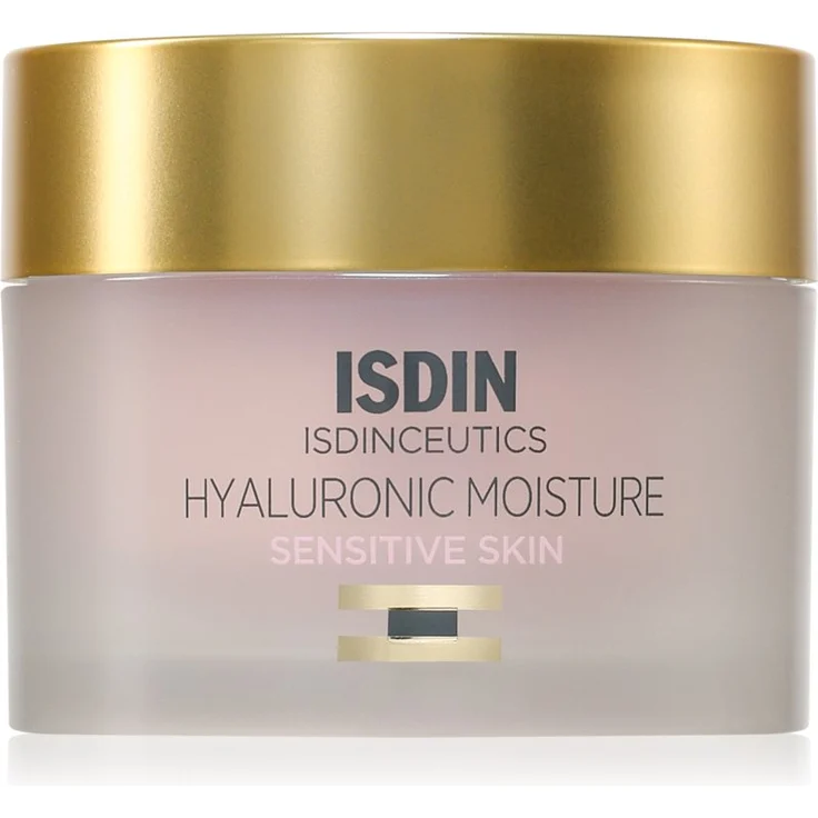 ISDIN Isdinceutics Hyaluronic Moisture Tagescreme für empfindliche Haut, nachfüllbar, 50 g, intensiv feuchtigkeitsspendend, beruhigend und schnell einziehend