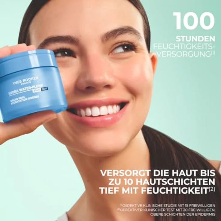 Yves Rocher Hydra Water-Plump, Intensiv Feuchtigkeitspflege mit 100h Feuchtigkeit, Edulis & Bi-Hyaluron-Komplex, für alle Hauttypen, 75 ml – Bild 4