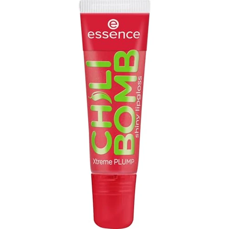 essence CHILI BOMB shiny lipgloss 01 Strawberry Salsa, Volumengebender Lipgloss mit nicht klebender Textur und Chili-Extrakt für aufpolsternden Effekt – Bild 2