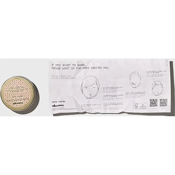 Davines More Inside Straight & Shine This Is A Shine Wax Hold 2 75 ml, Glanz – Bild 2
