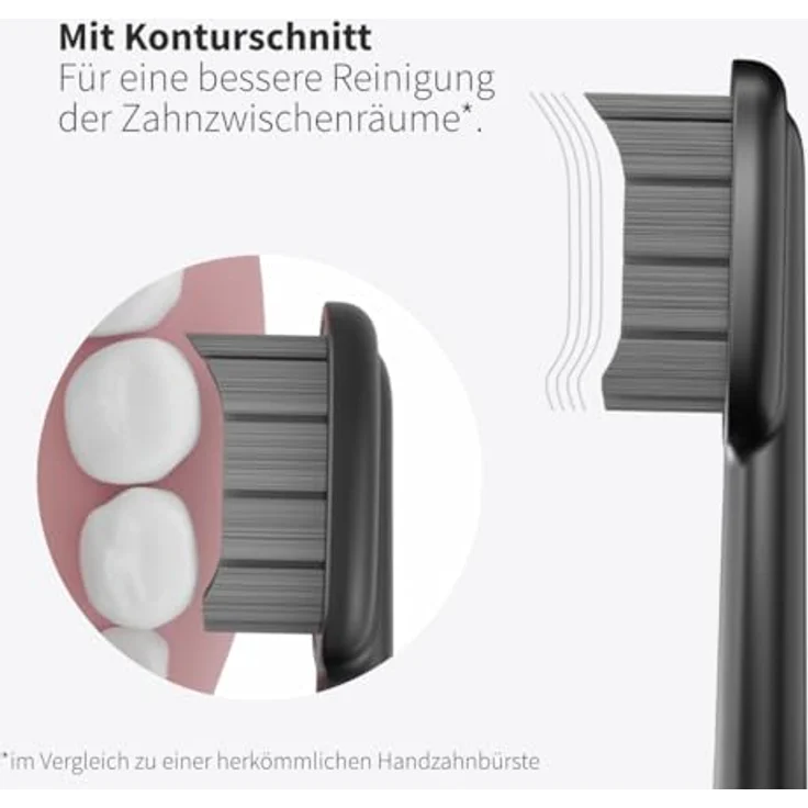 Zahnheld Gero Bürstenköpfe Soft, Weich elektrische Schall Zahnbürste schwarz 3 Stück – Bild 6