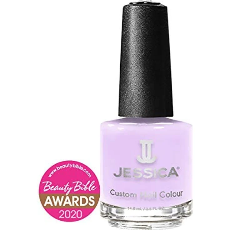 Jessica Cosmetics Nail Colour Hush Hush, 14.8 ml, weiches Lavendel-Crème aus der Whisper Kollektion – Bild 2