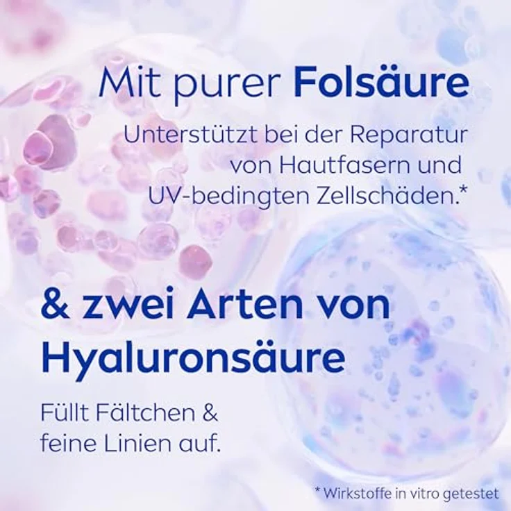 NIVEA Cellular Expert Filler Konzentriertes Anti-Age Serum, Anti Falten Serum mit Hyaluron- und Folsäure, straffende Hyaluronsäure Formel, 40 ml – Bild 4
