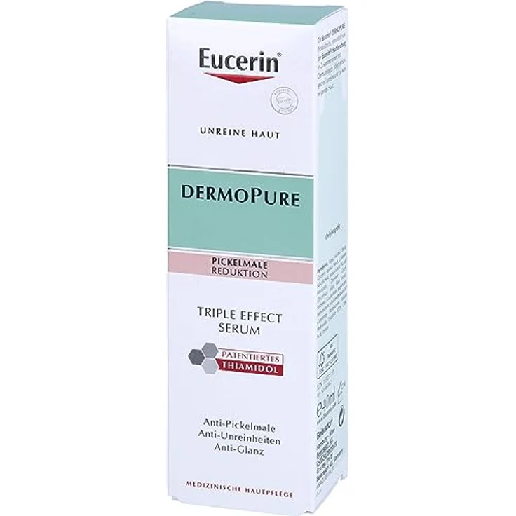Eucerin Dermopure Triple Effect Gesichtsserum gegen unreine Haut, Pickelmale und glänzende Haut, 40 ml Lösung – Bild 4