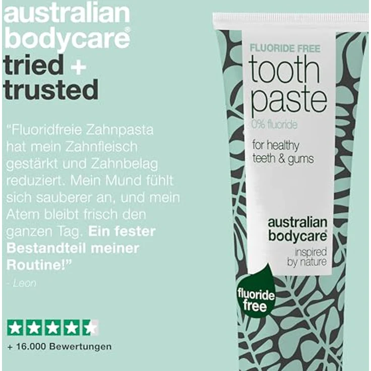 Australian Bodycare Fluoridfreie Zahnpasta – Reduziert Plaque, schützt das Zahnfleisch, langanhaltend frischer Atem – Bild 5