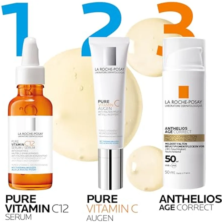 La Roche Posay Pure Vitamin C12 Serum, Regenerierende Anti-Falten-Gesichtspflege mit 12 % Vitamin C, 30 ml – Bild 6