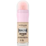 Maybelline New York 4-in-1 Make Up mit Concealer, BB Cream, Highlighter und Primer, für einen perfekten Teint, Foundation mit leichter Deckkraft, Instant Perfector Glow, Nr. 01 Light, 20 ml