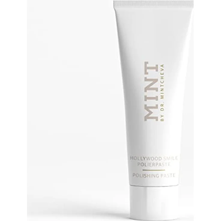 MINT Hollywood Smile Polierpaste mit Whitening-Effekt (75ml) - Professionelle Zahnreinigung für zu Hause - Effektive Tiefenreinigung - Fluoridfrei - Mikroplastikfrei - Vegan - By Dr. Mintcheva – Bild 2
